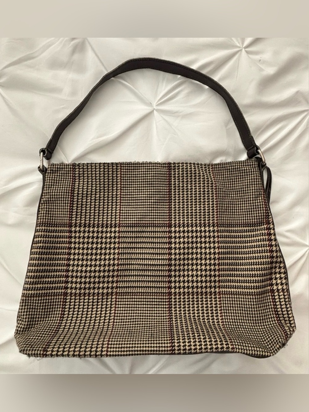 CHAPS Plaid Shoulder Bag/ Tote, Preloved. 15x12x4 - Picture 6 of 15